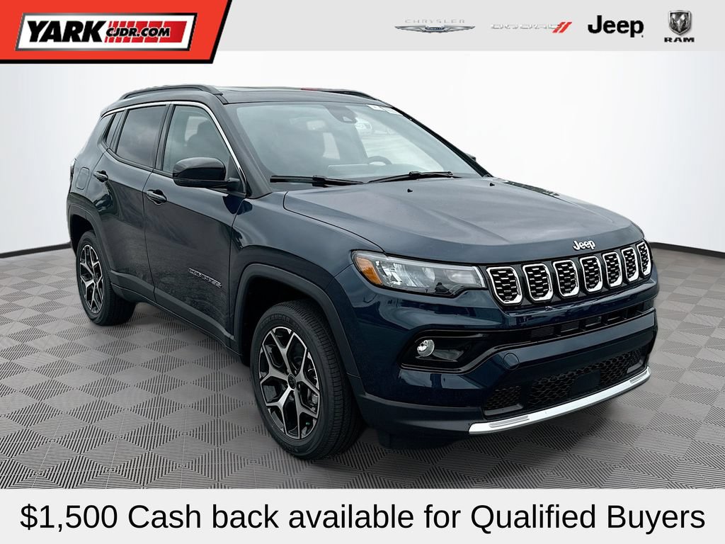 New 2026 Jeep Compass Limited w/ Sun, Sound & Navigation Group
