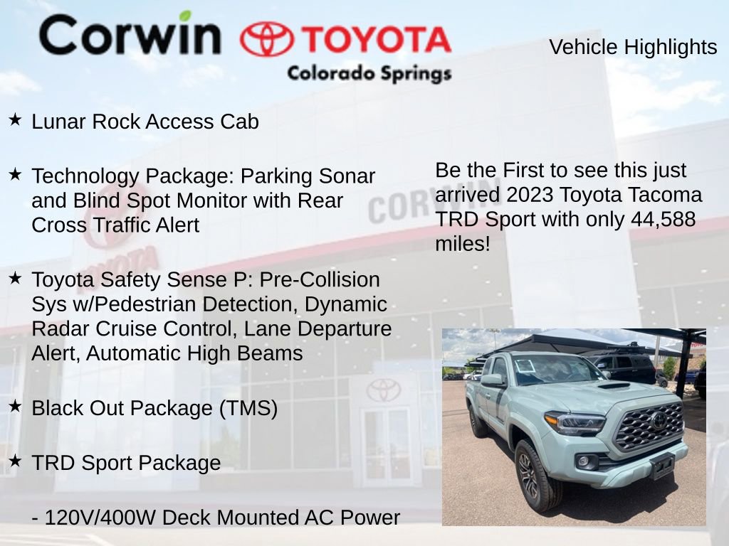 Used 2023 Toyota Tacoma TRD Sport w/ Technology Package AWD/4WD image 4