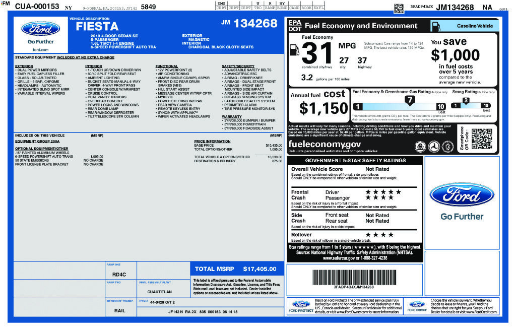 Used 2018 Ford Fiesta SE FWD image 31