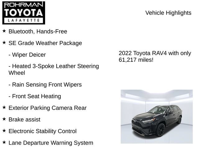 Used 2022 Toyota RAV4 SE w/ SE Grade Weather Package AWD/4WD image 7