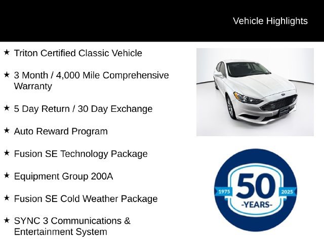 Used 2017 Ford Fusion SE w/ Fusion SE Technology Package FWD image 8