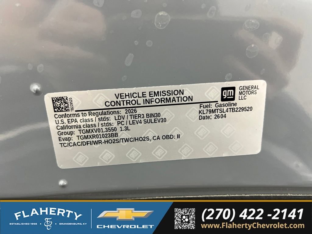New 2026 Chevrolet TrailBlazer RS w/ Driver Confidence Package FWD image 17