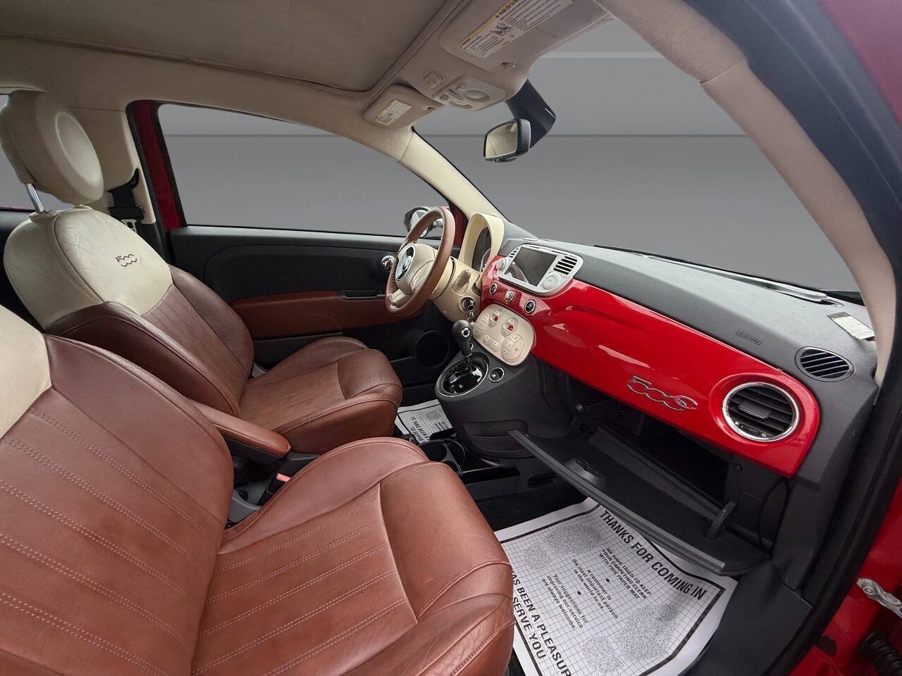 Used 2012 FIAT 500 Lounge w/ Luxury Leather Pkg FWD image 33