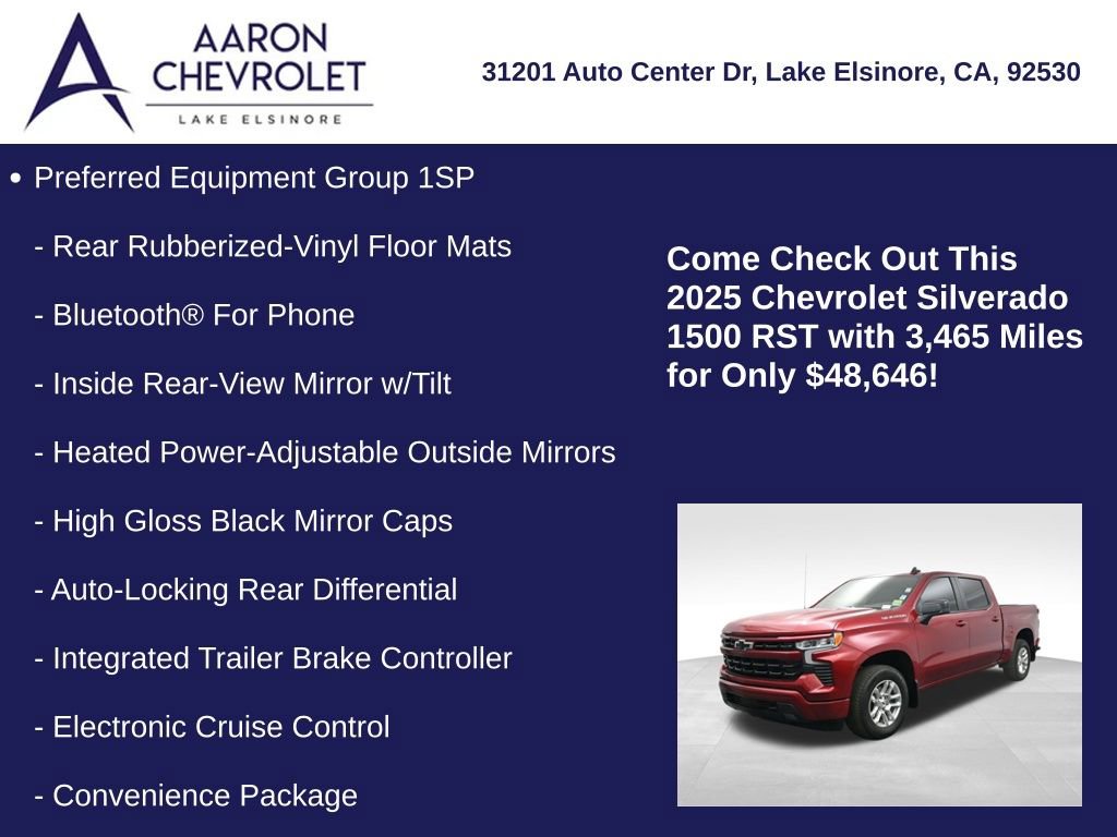 Used 2025 Chevrolet Silverado 1500 RST w/ LPO, Liner Protection Package image 10