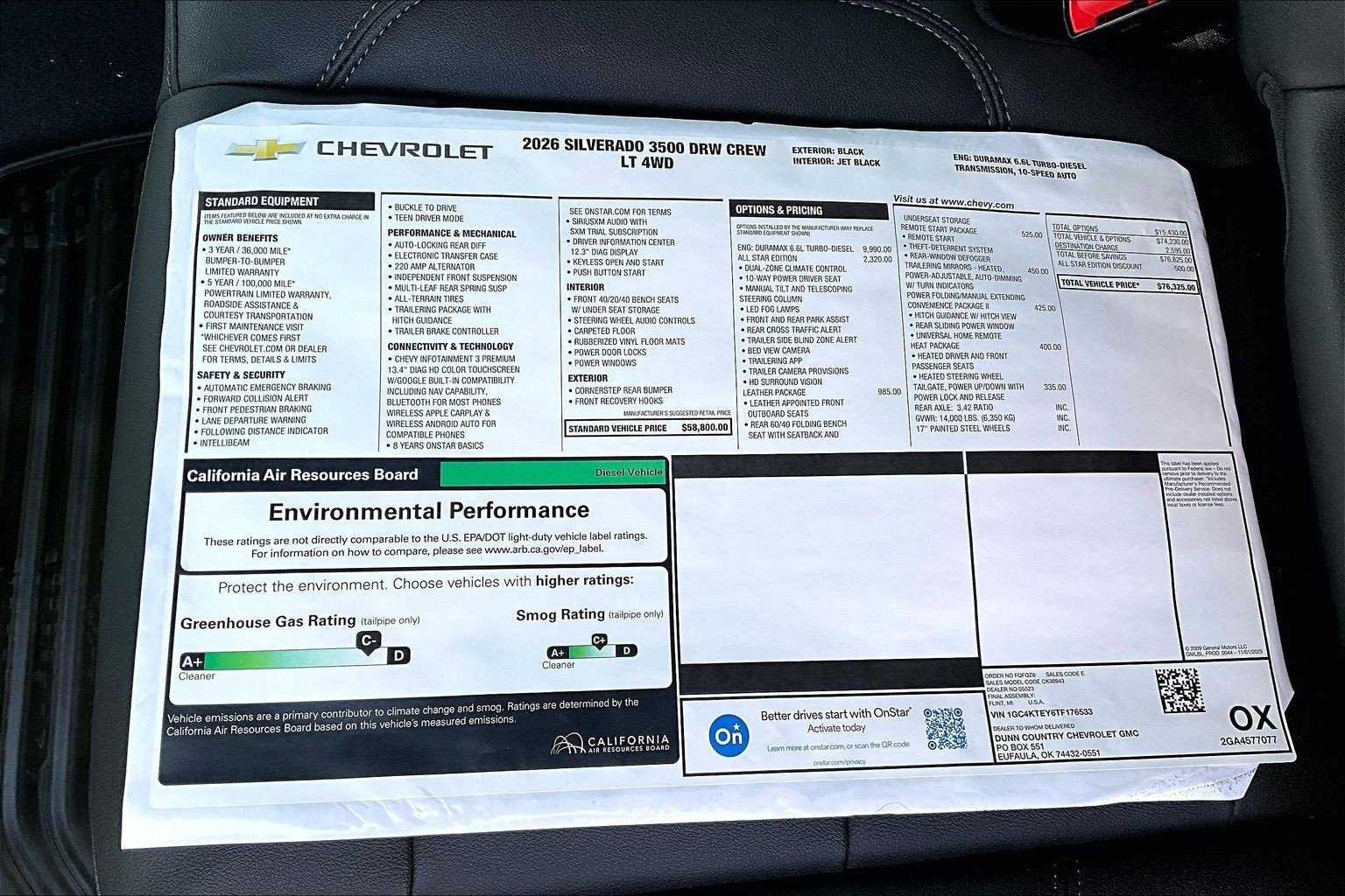 New 2026 Chevrolet Silverado 3500 LT w/ All Star Edition image 14