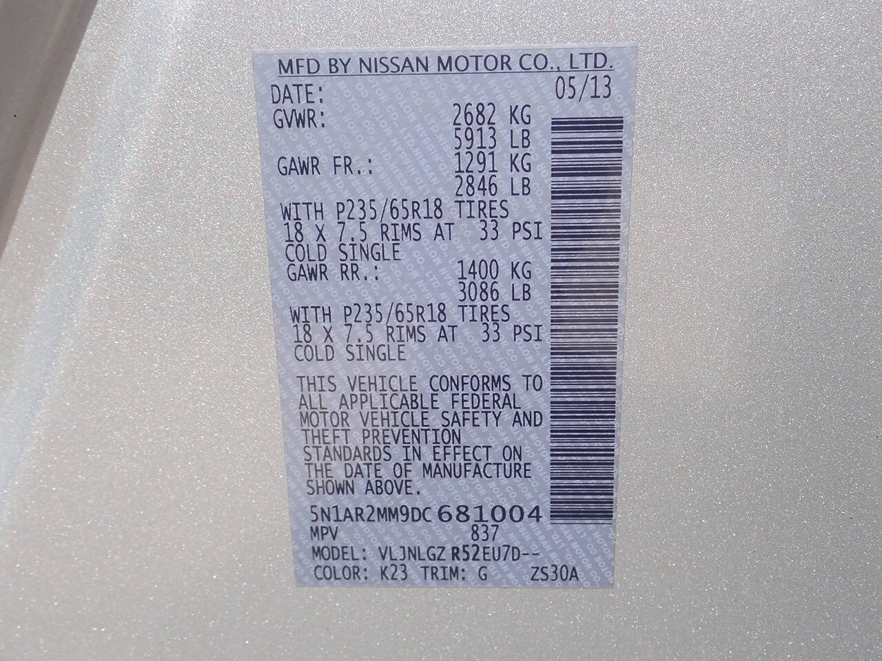 Used 2013 Nissan Pathfinder SL w/ Trailer Tow Pkg AWD/4WD image 3
