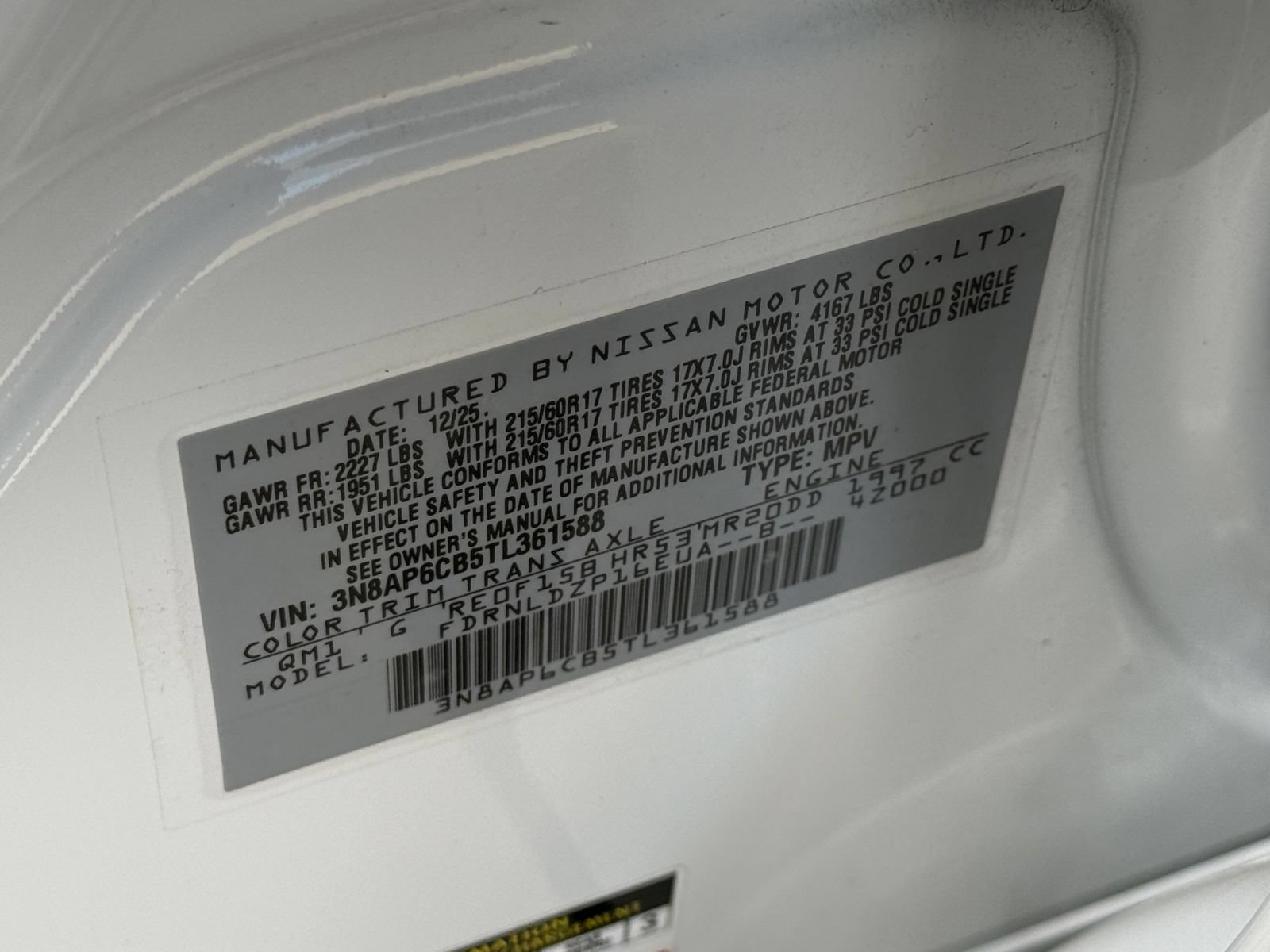 Used 2026 Nissan Kicks SV w/ Cold Weather Package AWD/4WD image 29