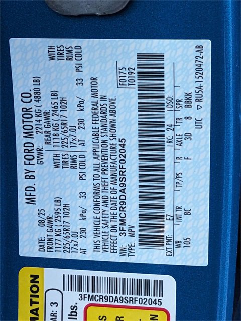 New 2025 Ford Bronco Sport Badlands w/ Badlands Tech Package image 31