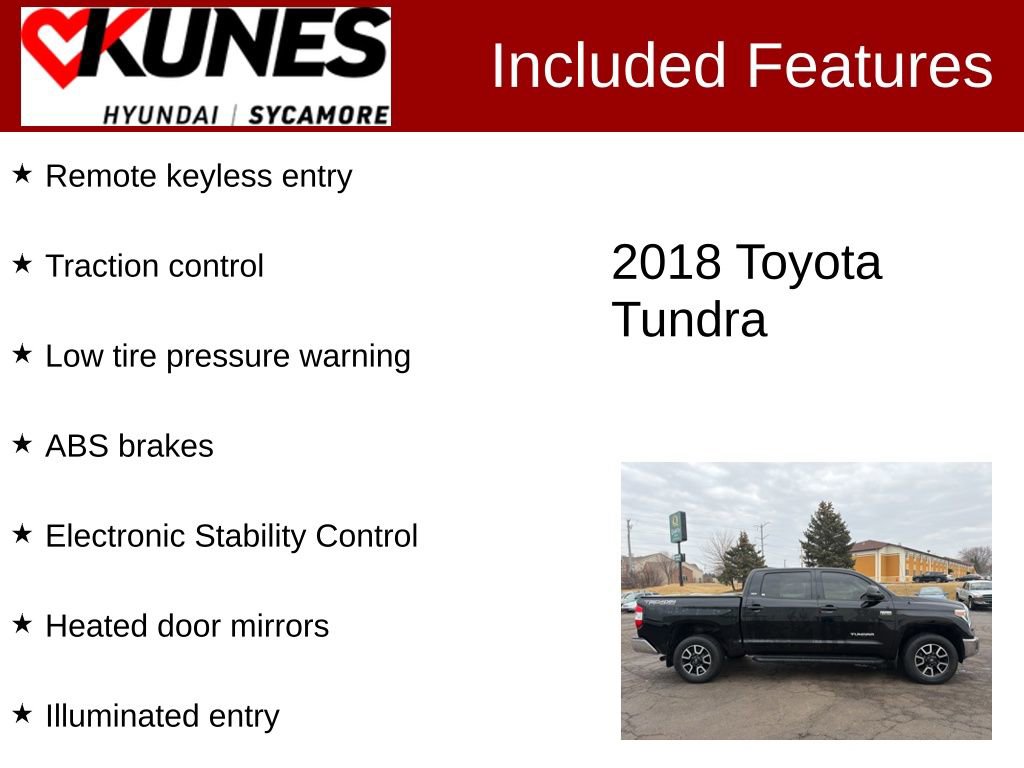 Used 2018 Toyota Tundra SR5 AWD/4WD image 2