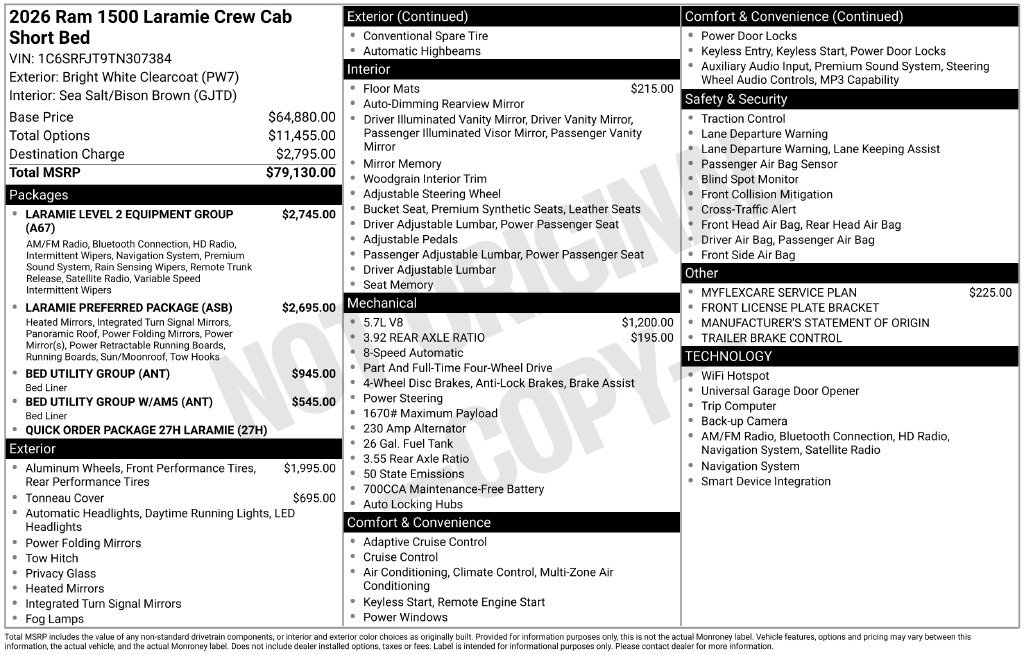 New 2026 RAM 1500 Laramie AWD/4WD image 6