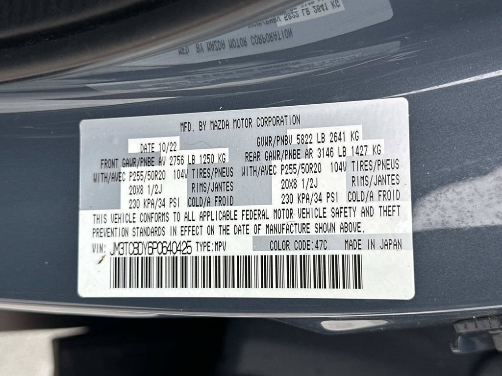Certified 2023 MAZDA CX-9 Carbon Edition AWD/4WD image 34