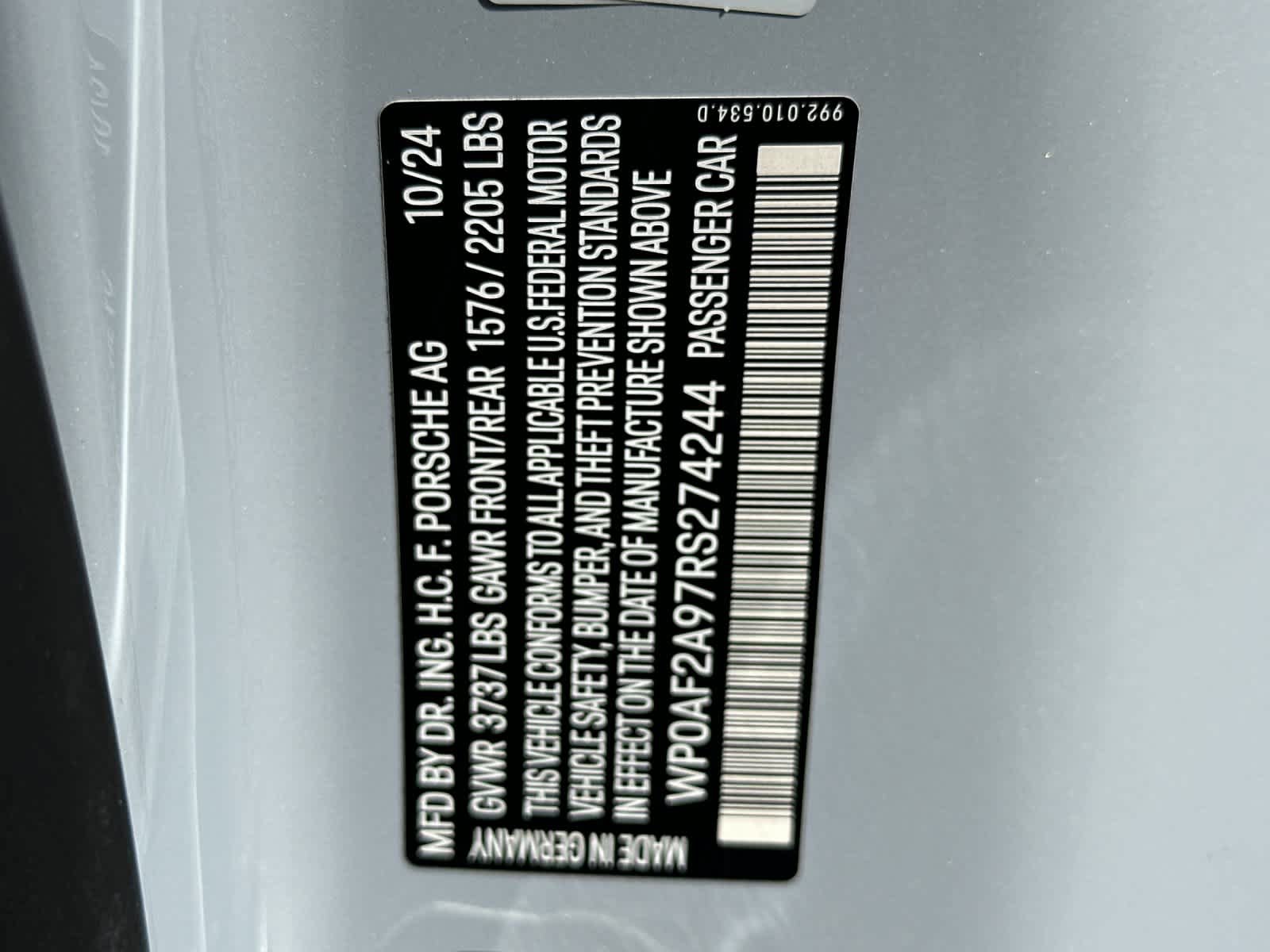 Certified 2024 Porsche 911 GT3 RS RWD image 32