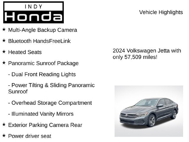 Used 2024 Volkswagen Jetta SE w/ Panoramic Sunroof Package FWD image 8