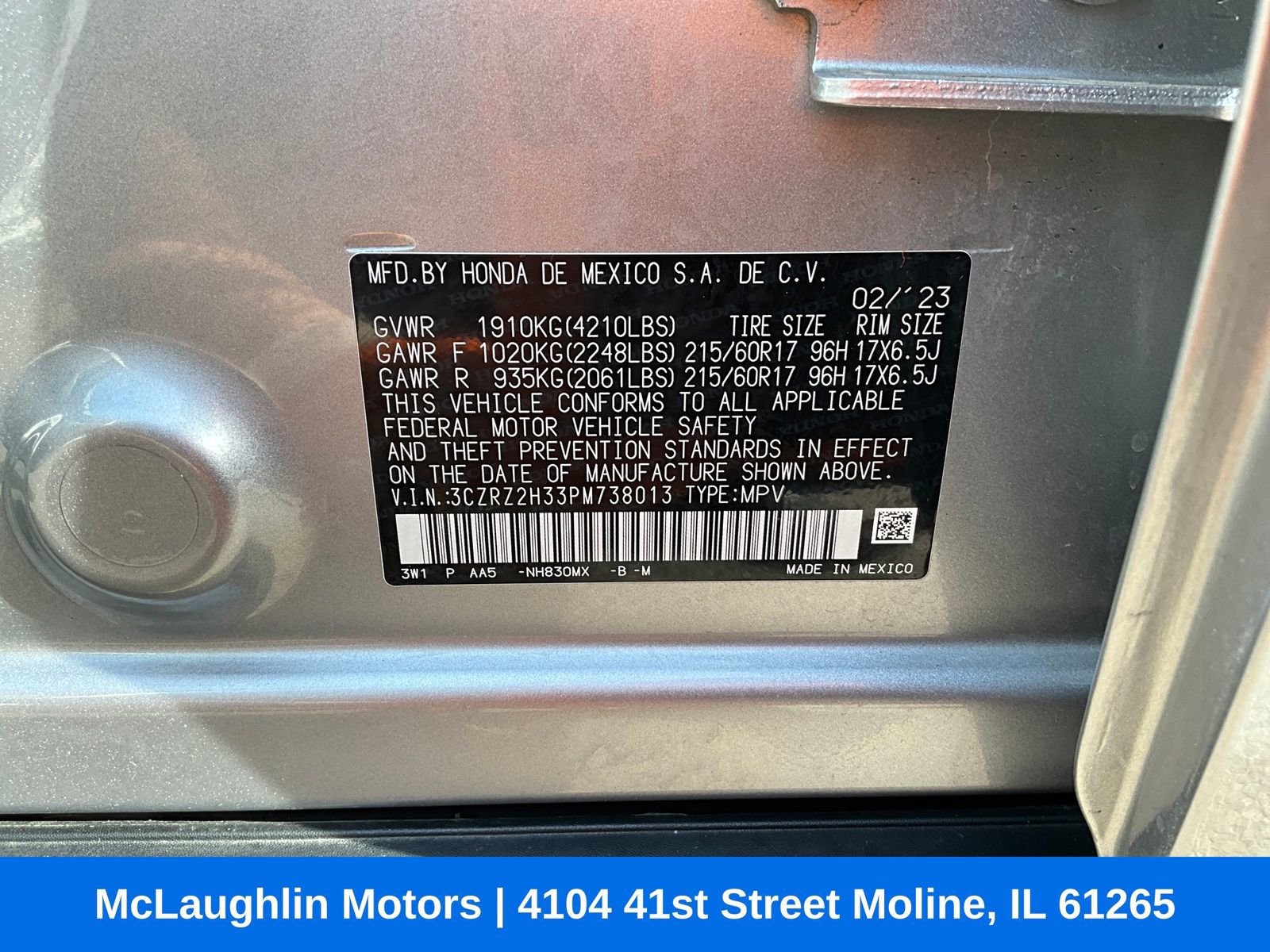 Used 2023 Honda HR-V LX image 18