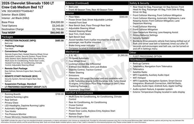 Used 2026 Chevrolet Silverado 1500 LT w/ Protection Package AWD/4WD image 33