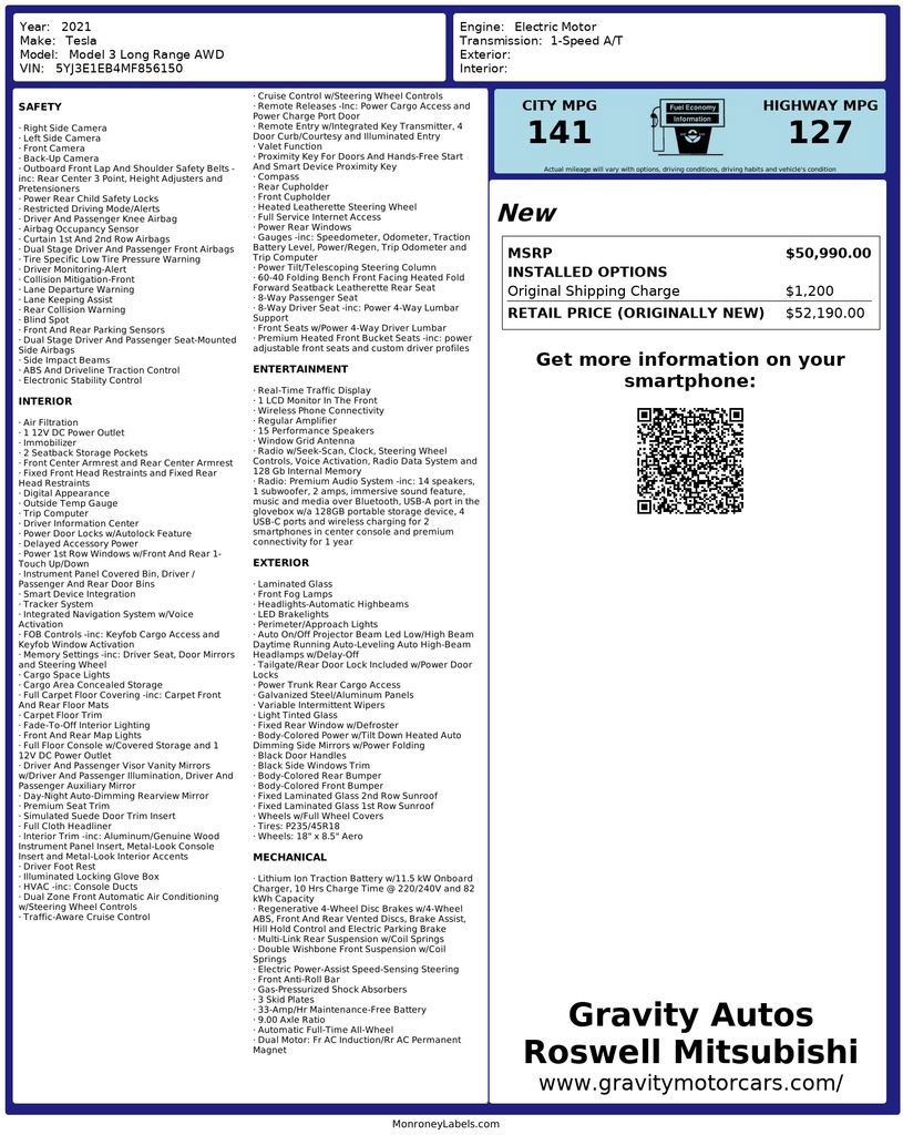 Used 2022 Tesla Model 3 Standard Range Plus image 3