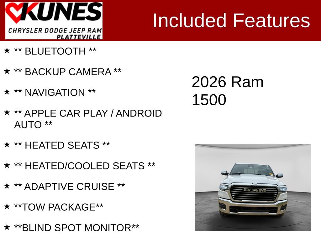 Used 2026 RAM 1500 Laramie AWD/4WD image 2