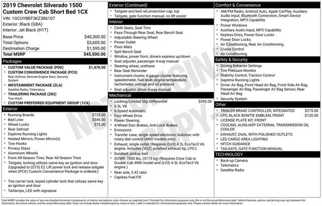 Used 2019 Chevrolet Silverado 1500 Custom w/ Custom Value Package image 2