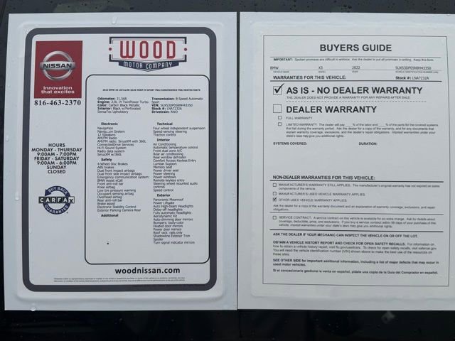 Used 2022 BMW X3 xDrive30i w/ M Sport Package image 10