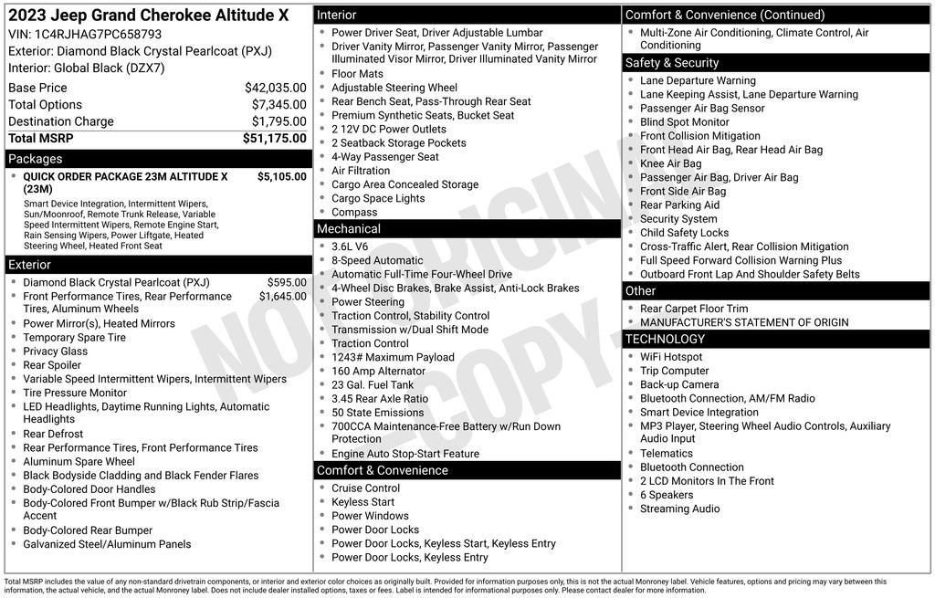 Used 2023 Jeep Grand Cherokee Altitude AWD/4WD image 17