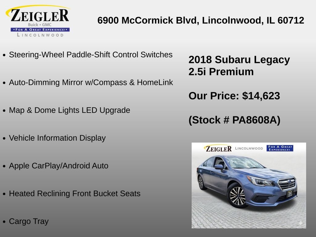 Used 2018 Subaru Legacy 2.5i Premium w/ Popular Package #1 AWD/4WD image 18