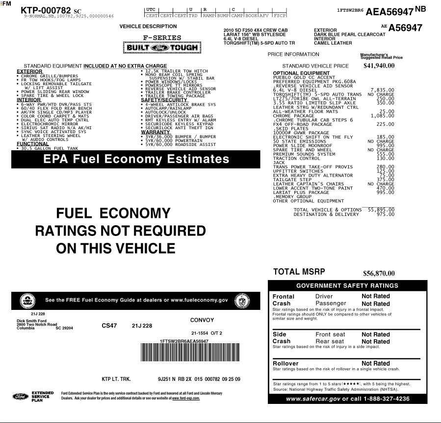 Used 2010 Ford F250 Lariat AWD/4WD image 41