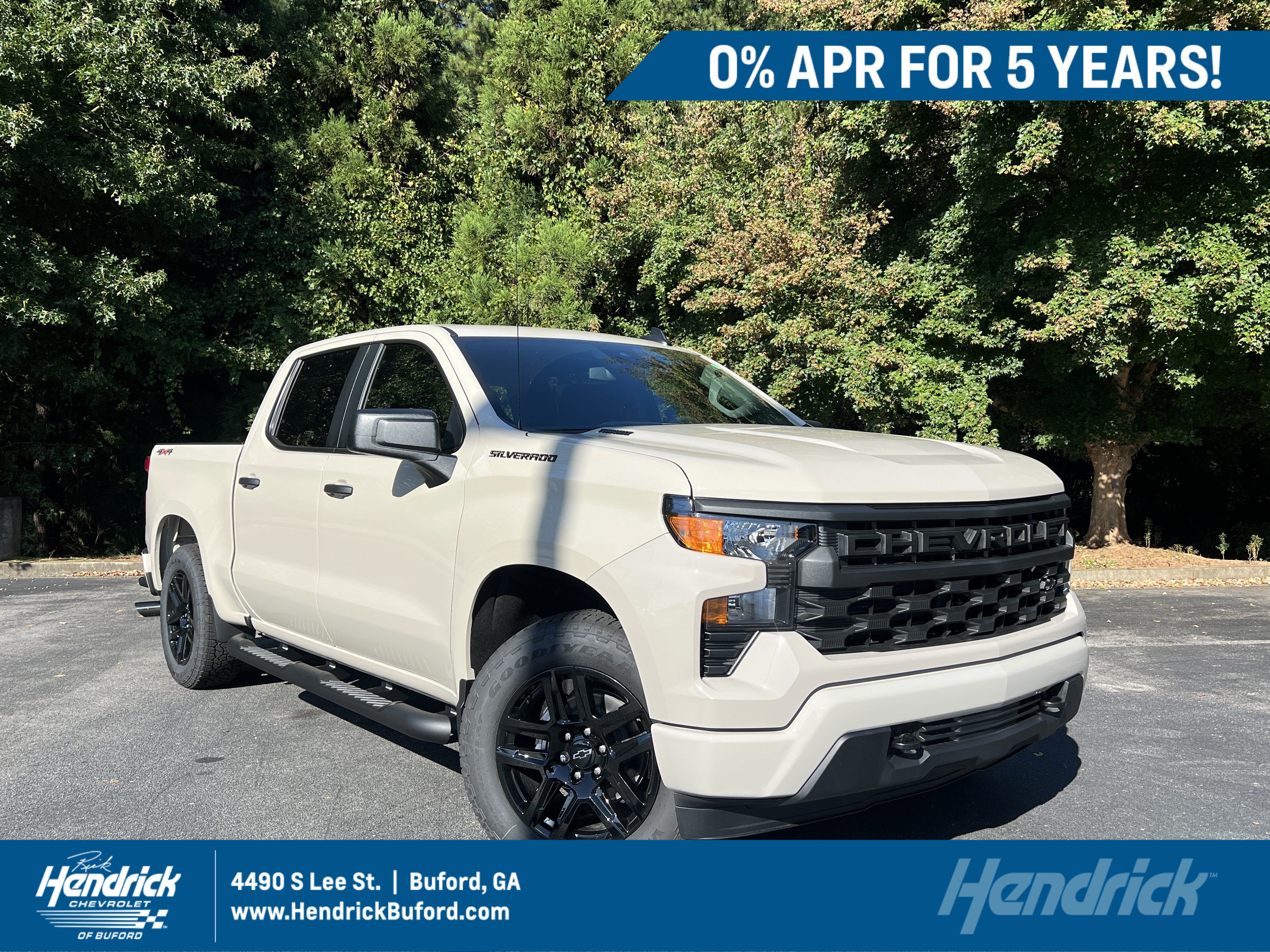 New 2026 Chevrolet Silverado 1500 Custom w/ Turbomax Blackout Package AWD/4WD image 1