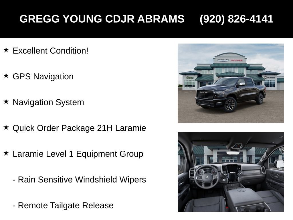 New 2026 RAM 1500 Laramie w/ Sport Appearance Package image 7