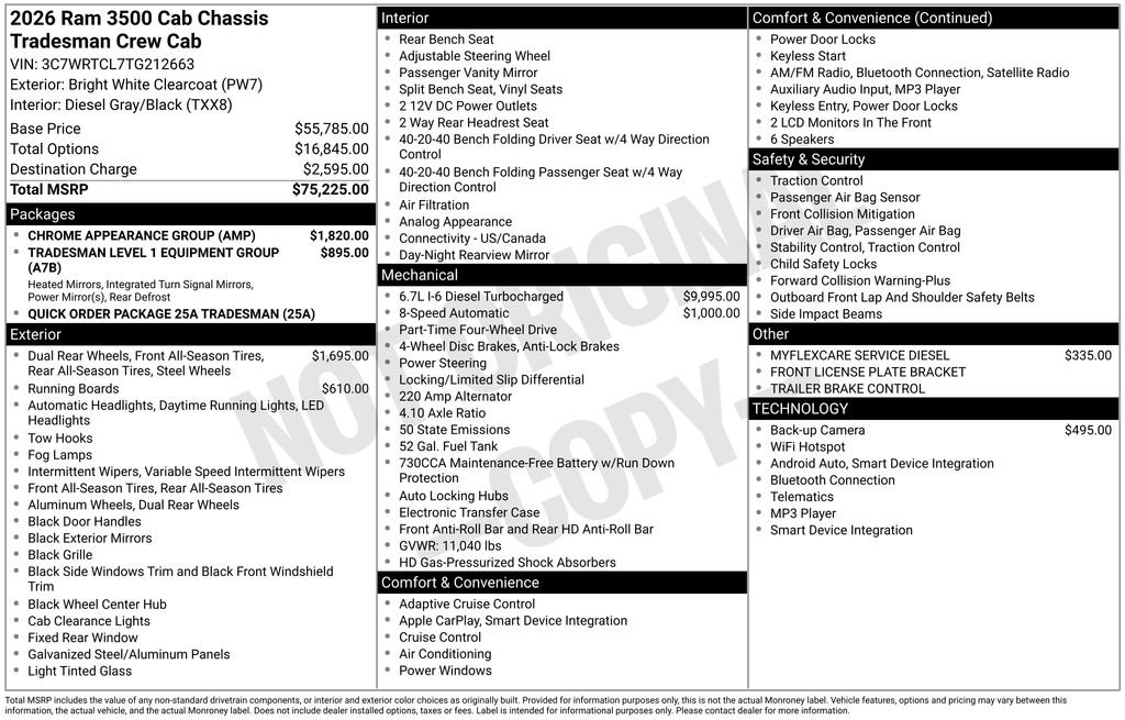 New 2026 RAM 3500 Tradesman w/ Chrome Appearance Group image 11