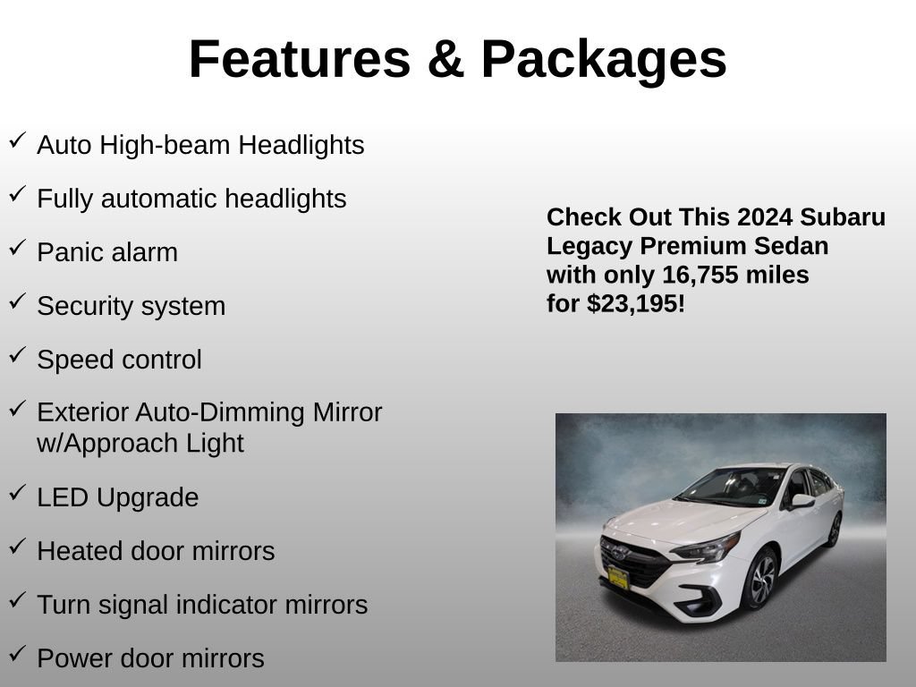 Used 2024 Subaru Legacy Premium AWD/4WD image 13