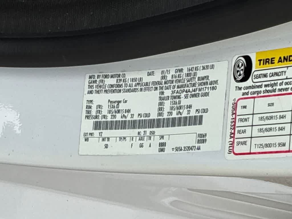 Used 2015 Ford Fiesta S FWD image 28