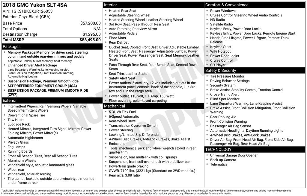 Used 2018 GMC Yukon SLT image 6