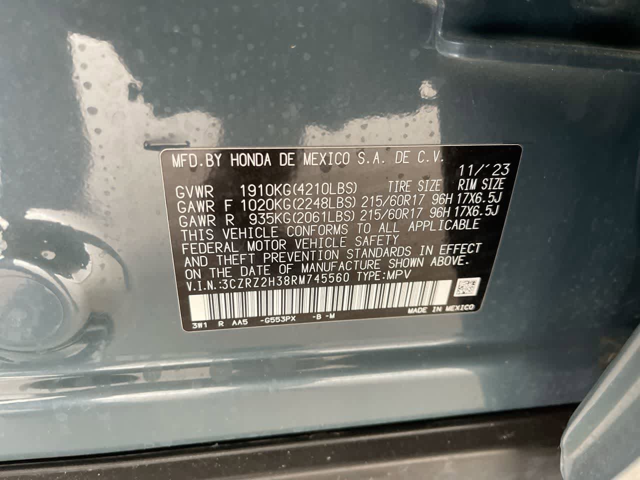 Used 2024 Honda HR-V LX image 35