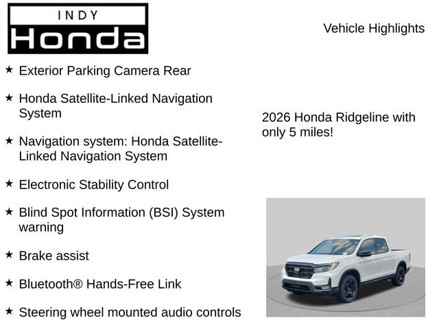 New 2026 Honda Ridgeline Black Edition image 7