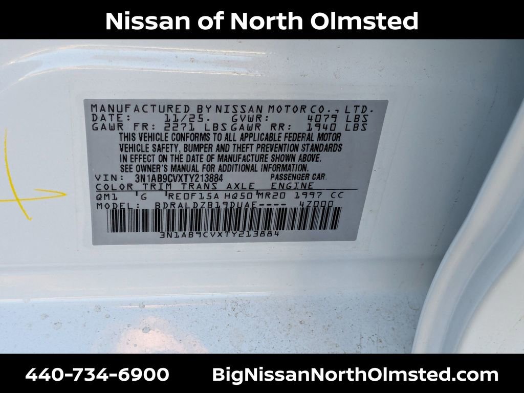 New 2026 Nissan Sentra SV w/ SV Convenience Package FWD image 20