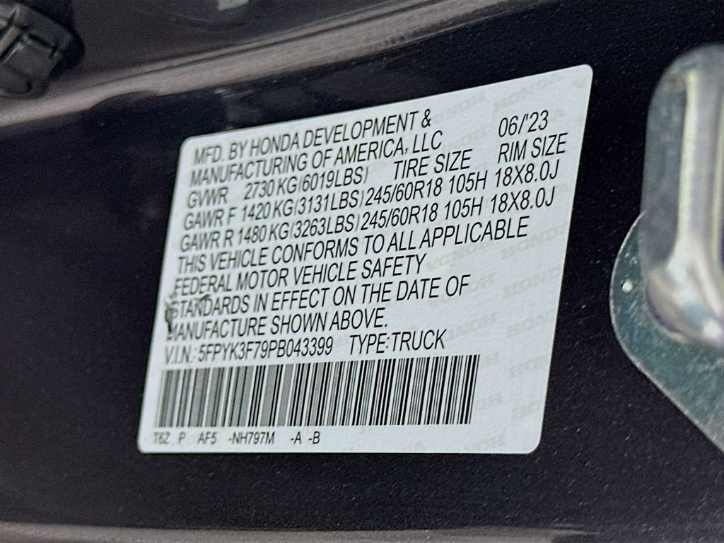 Certified 2023 Honda Ridgeline RTL-E image 30