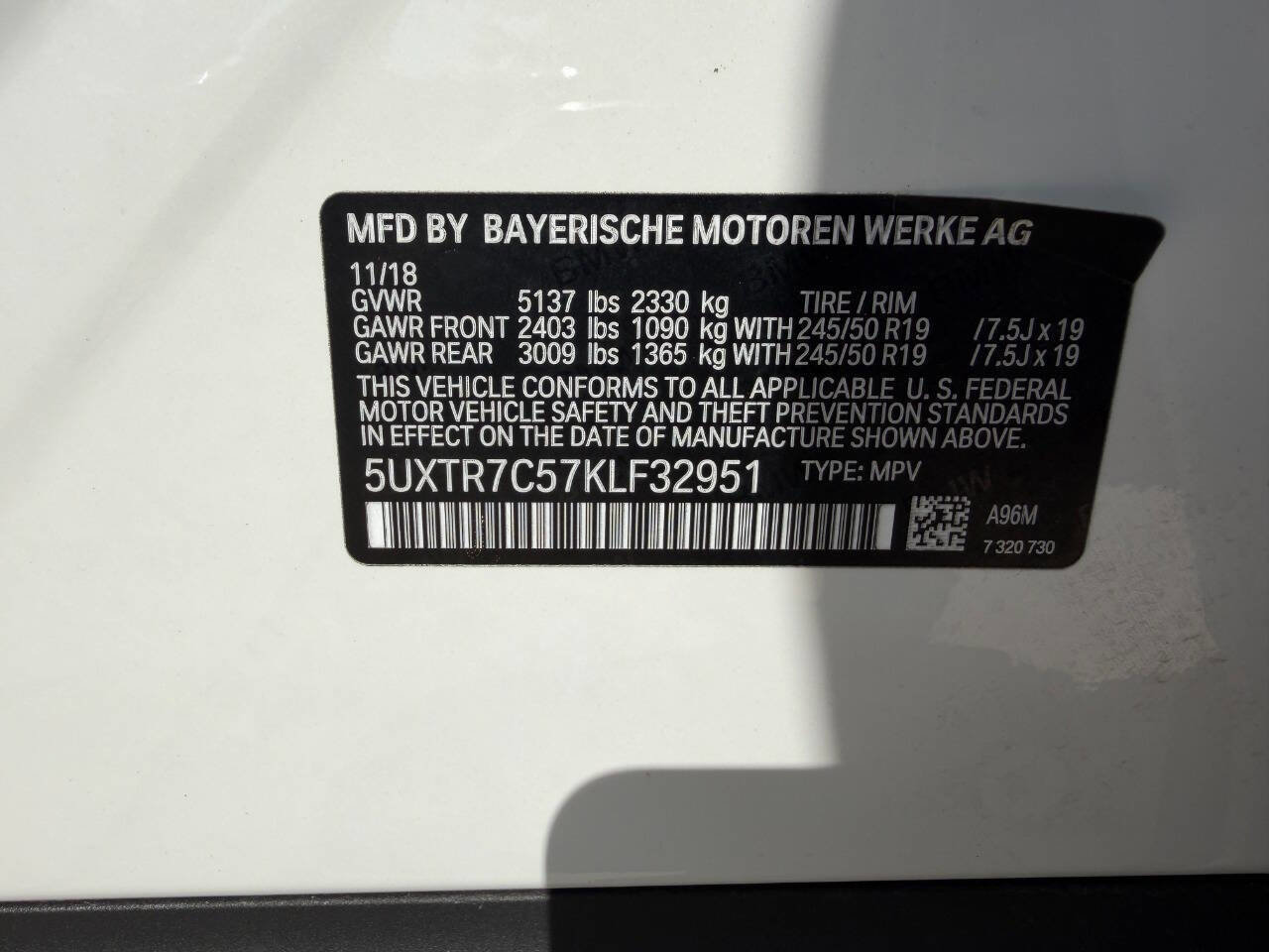 Used 2019 BMW X3 sDrive30i w/ Driving Assistance Package image 29