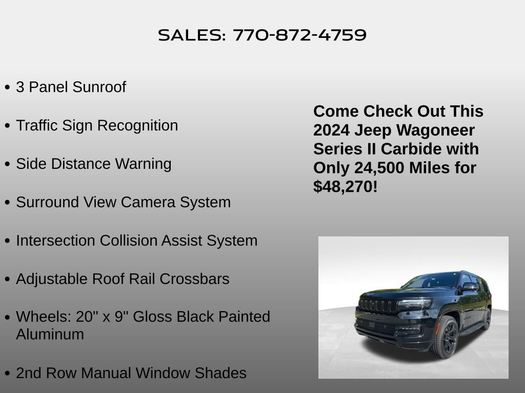 Used 2024 Jeep Wagoneer Series II w/ Convenience Group I RWD image 25