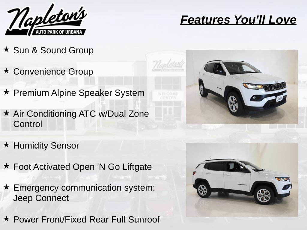 Used 2025 Jeep Compass Latitude w/ Sun & Sound Group AWD/4WD image 7