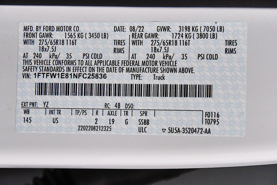 Used 2022 Ford F150 XLT w/ Equipment Group 302A High image 18