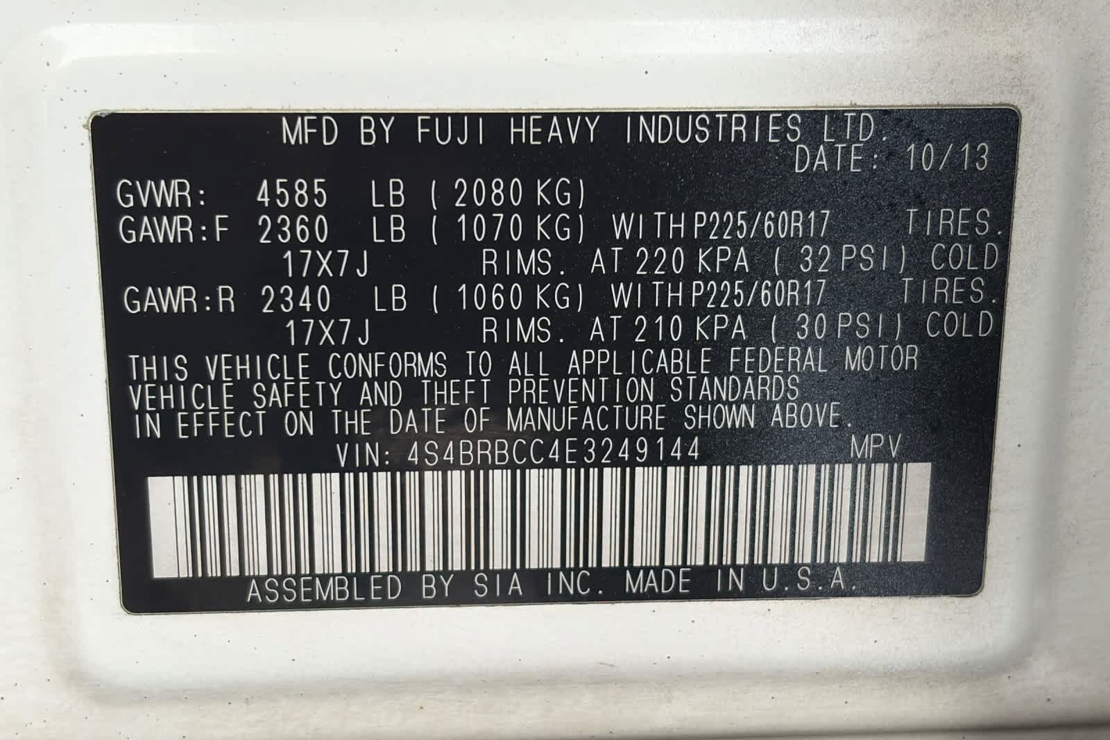 Used 2014 Subaru Outback 2.5i Premium AWD/4WD image 29