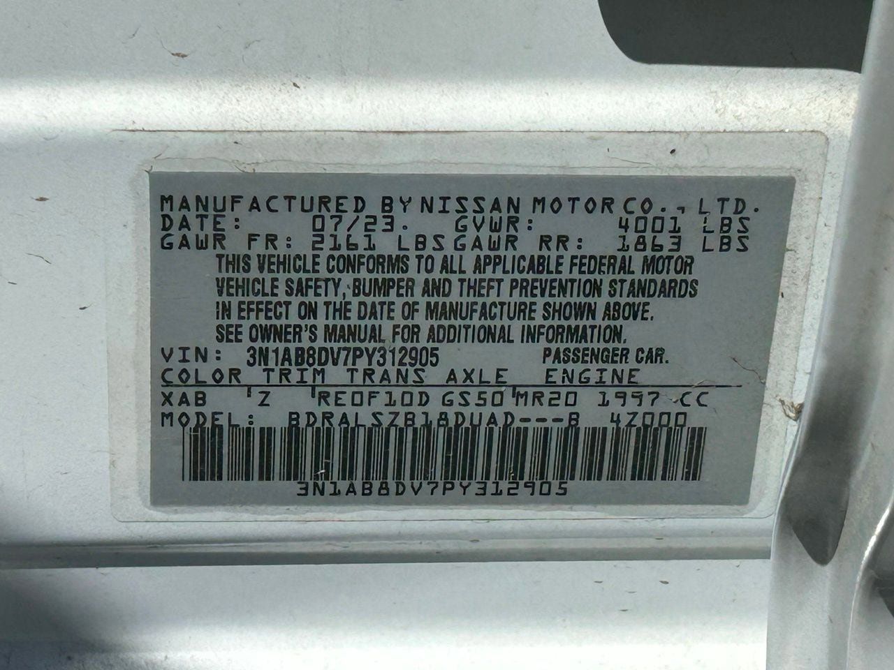 Used 2023 Nissan Sentra SR w/ SR Premium Package image 12