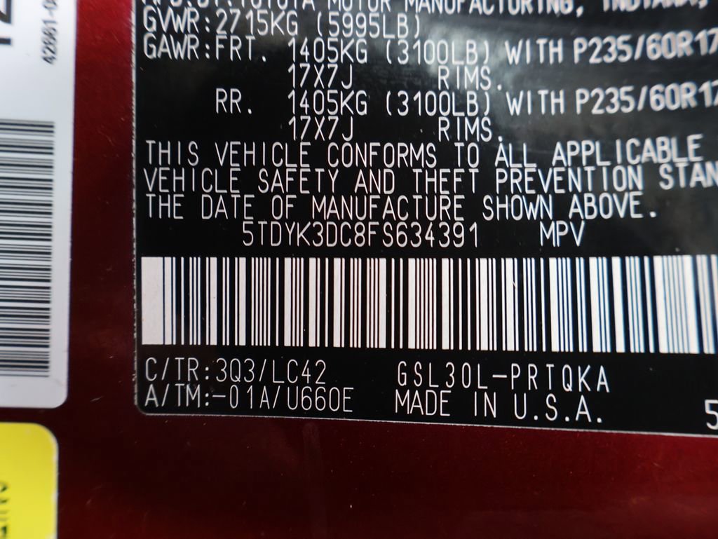 Used 2015 Toyota Sienna XLE Premium image 44