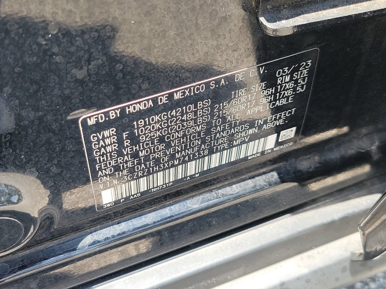 Used 2023 Honda HR-V LX image 30