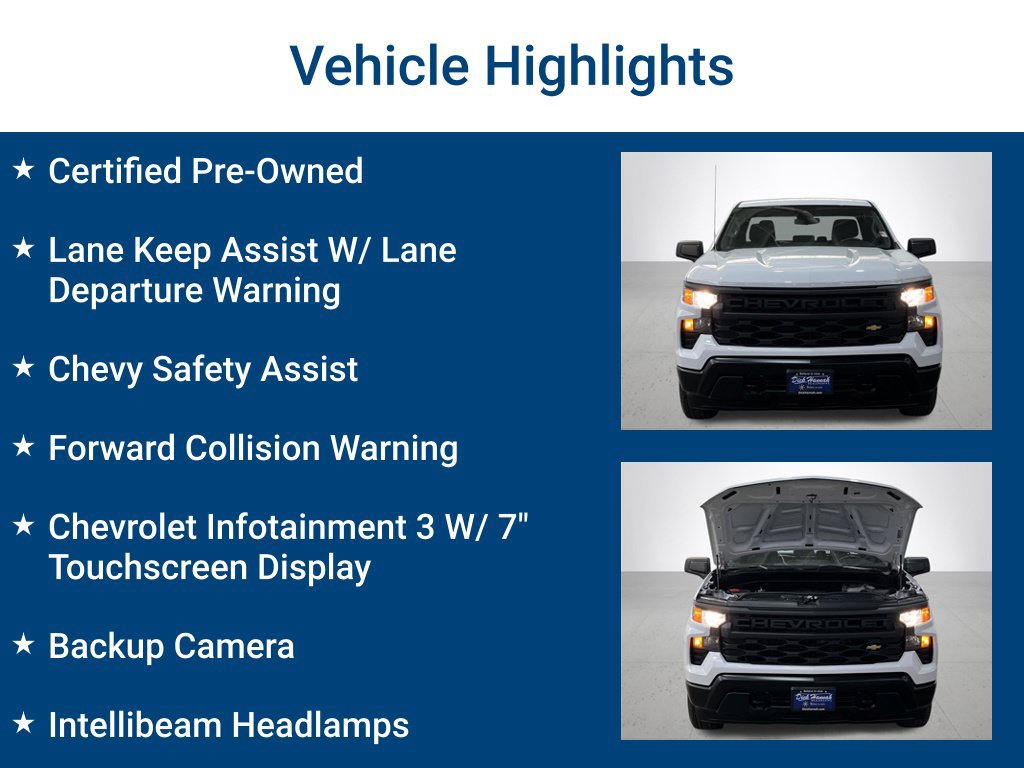 Certified 2022 Chevrolet Silverado 1500 W/T w/ WT Fleet Convenience Package AWD/4WD image 3