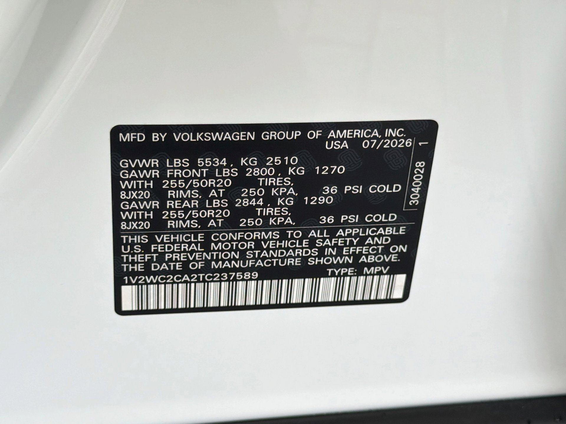 Used 2026 Volkswagen Atlas Cross Sport SE FWD image 40