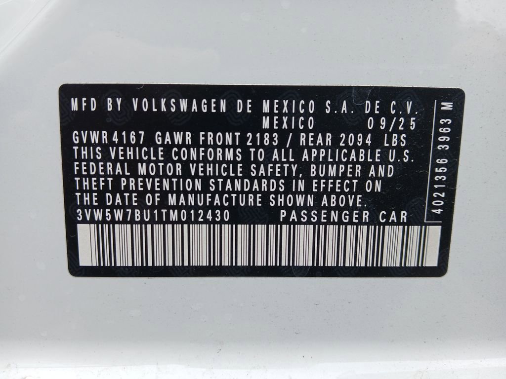 New 2026 Volkswagen Jetta S image 28