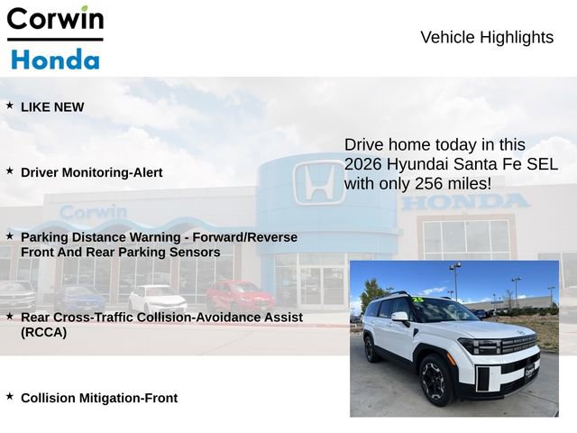 Used 2026 Hyundai Santa Fe SEL w/ Tow & Go Package AWD/4WD image 7