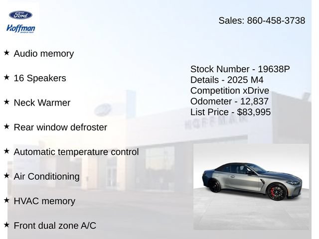 Used 2025 BMW M4 xDrive Competition w/ Executive Package AWD/4WD image 15
