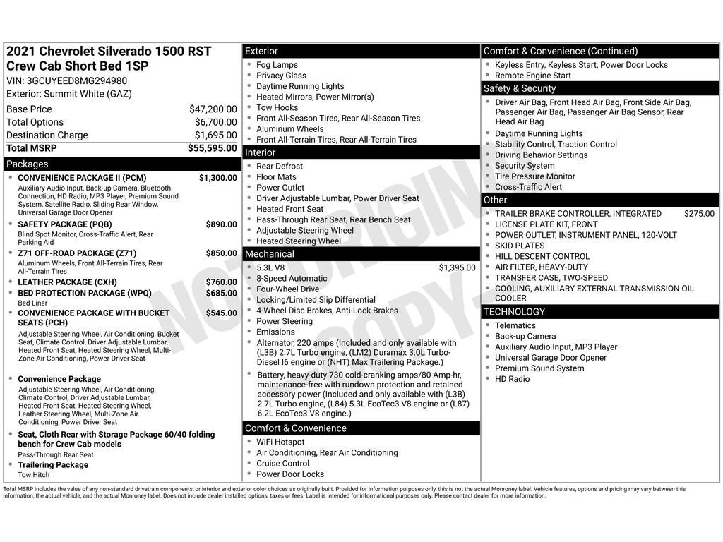 Used 2021 Chevrolet Silverado 1500 RST w/ Convenience Package II image 4